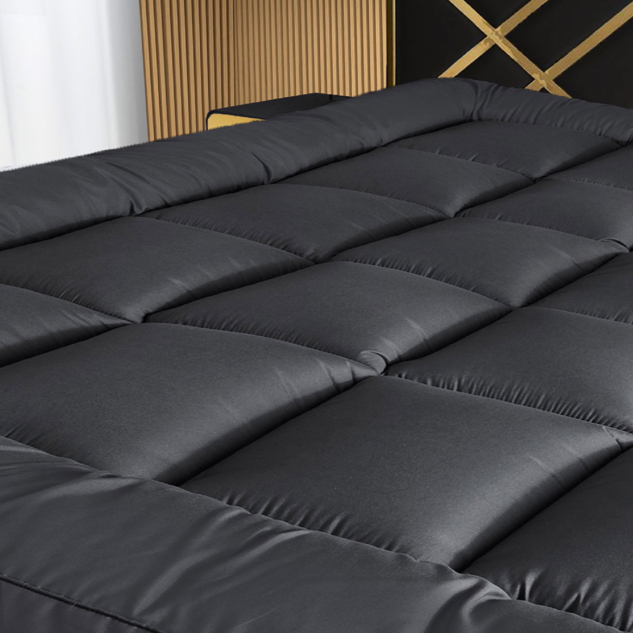 Premium Grey Bounce Back Mattress Topper