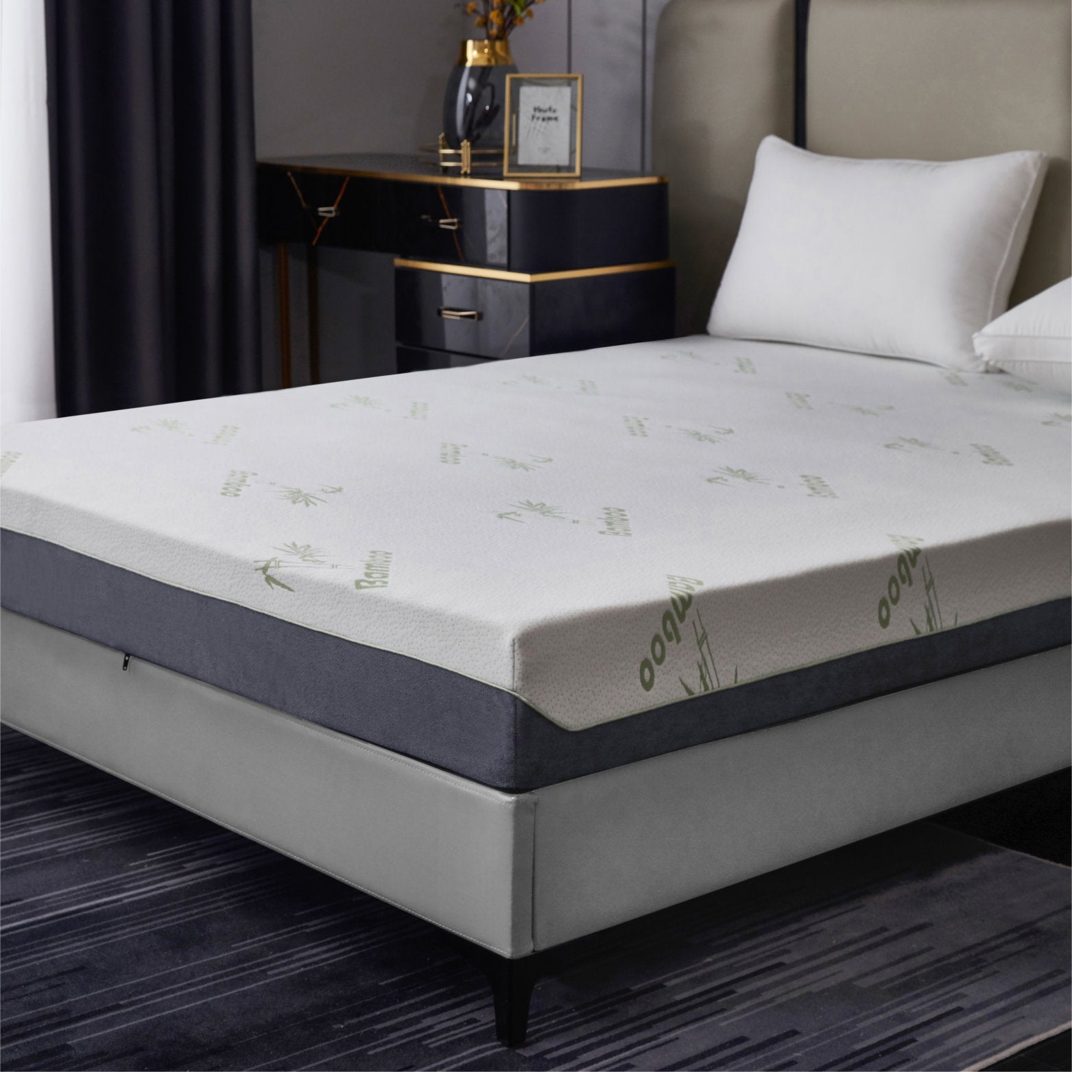 18cm Bamboo Memory Foam Mattress